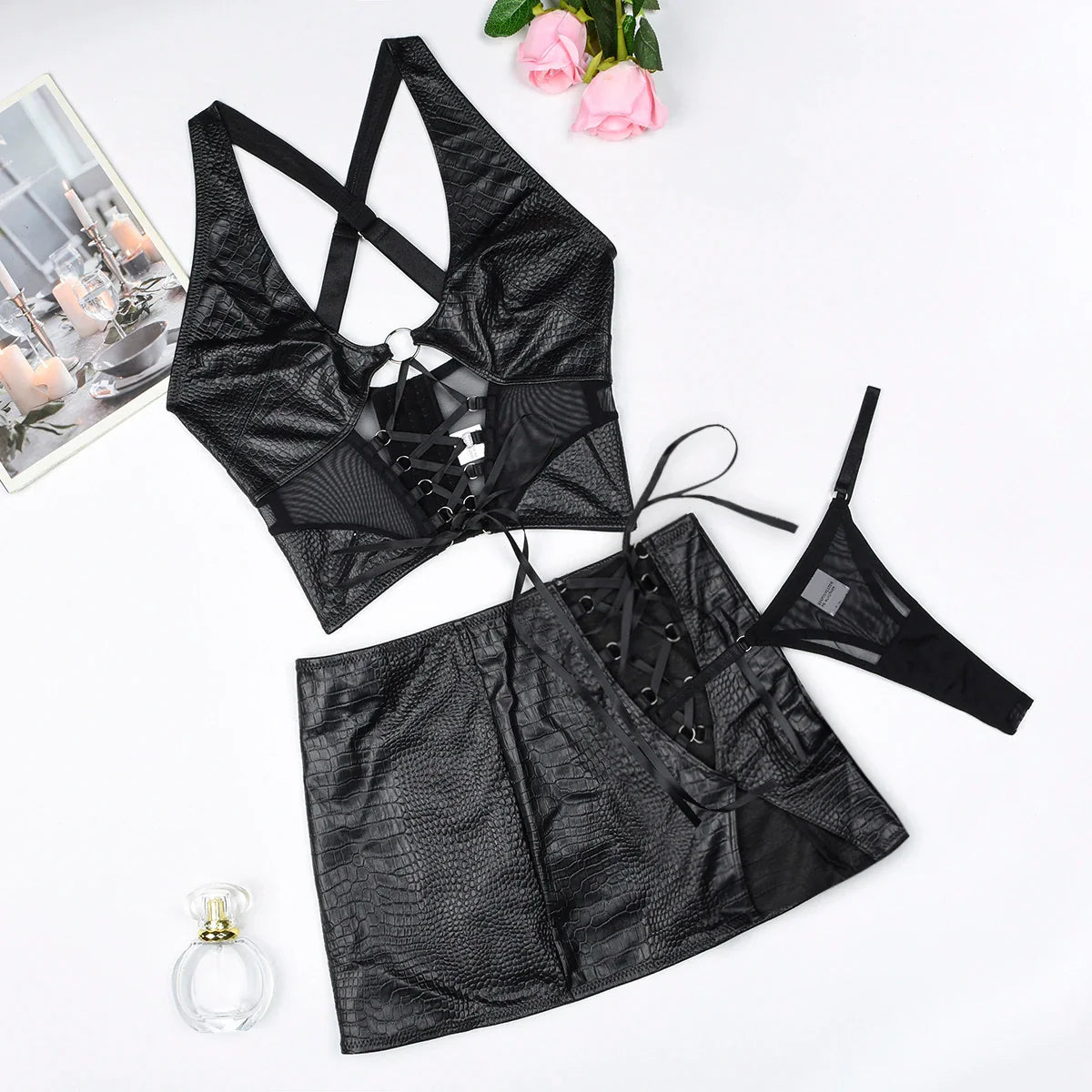 Amanda's Faux Leather Set