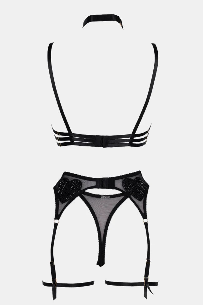 Valentina Heart Noir Set
